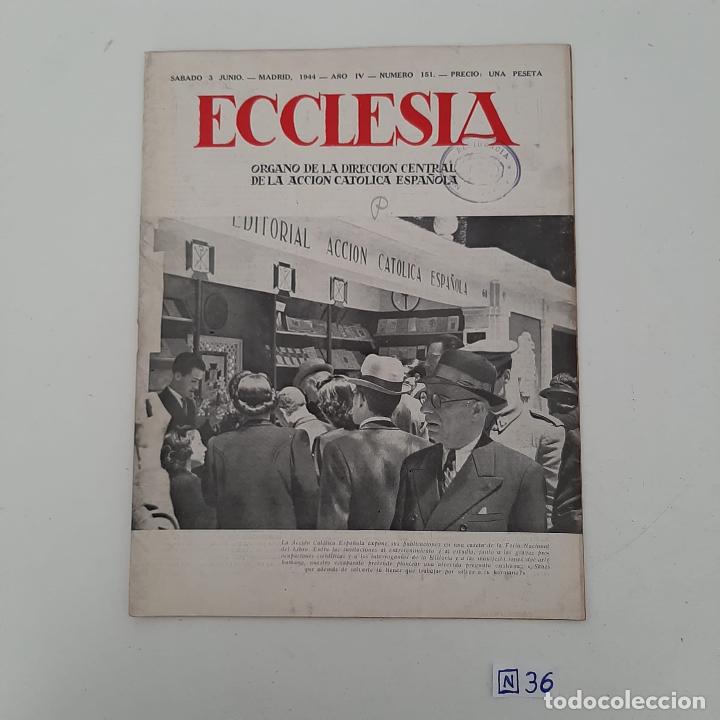 Coleccionismo de revistas y peri&oacute;dicos: Ecclesia - Foto 1