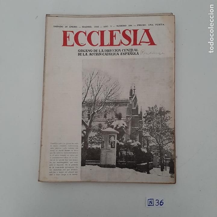 Coleccionismo de revistas y peri&oacute;dicos: Ecclesia - Foto 1