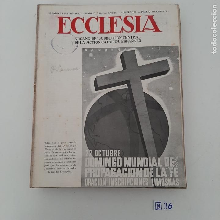 Coleccionismo de revistas y peri&oacute;dicos: Ecclesia - Foto 1