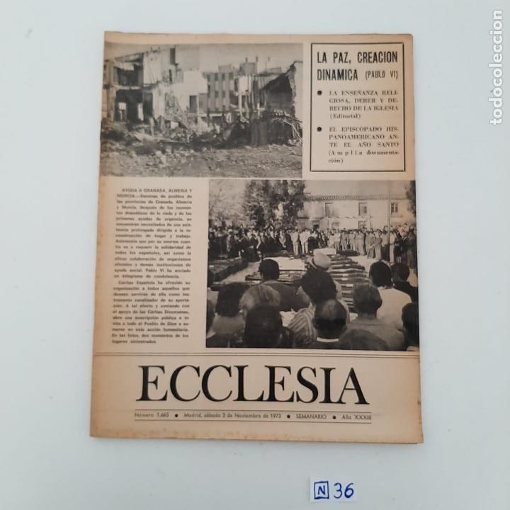 Coleccionismo de revistas y peri&oacute;dicos: Ecclesia - Foto 1