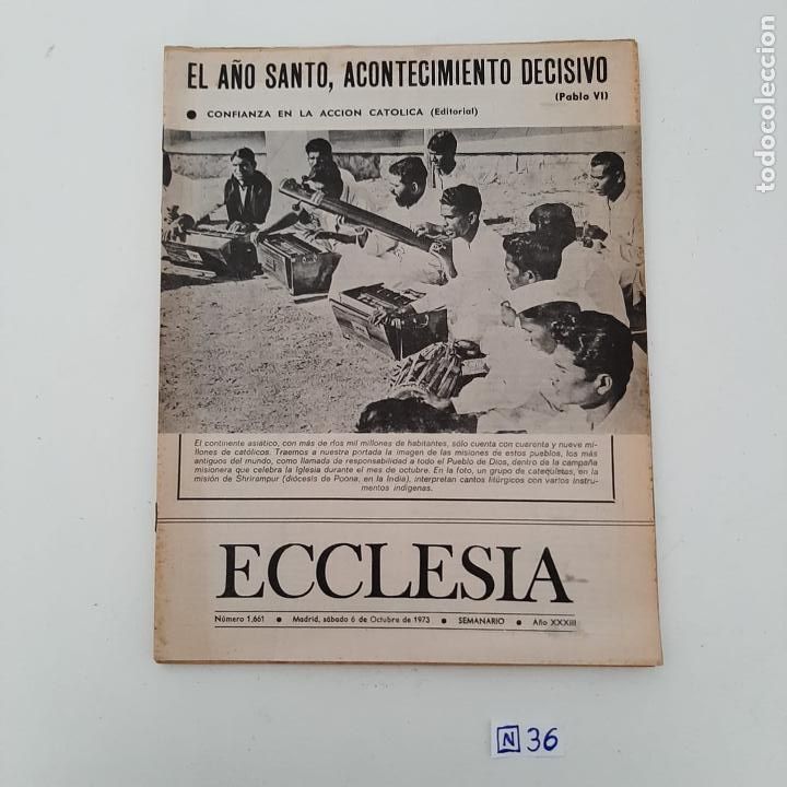 Coleccionismo de revistas y peri&oacute;dicos: Ecclesia - Foto 1