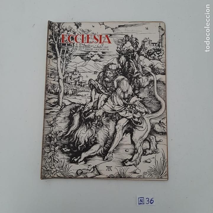 Coleccionismo de revistas y peri&oacute;dicos: Ecclesia - Foto 1