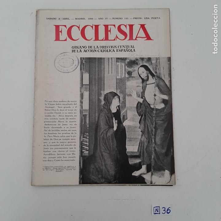 Coleccionismo de revistas y peri&oacute;dicos: Ecclesia - Foto 1