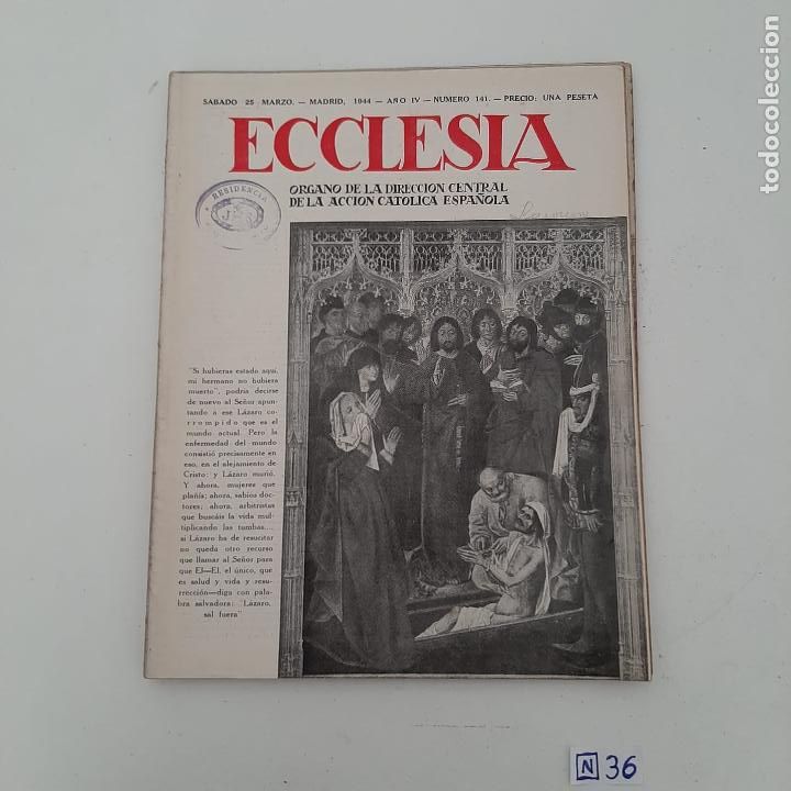 Coleccionismo de revistas y peri&oacute;dicos: Ecclesia - Foto 1
