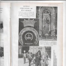 Coleccionismo de Revistas y Periódicos: ÑO 1929 SEVILLA CORONACION VIRGEN DE LA ANTIGUA MUERTE DR FERRAN BCNA CAMPO LAS CALAVERAS RIAS BAJAS
