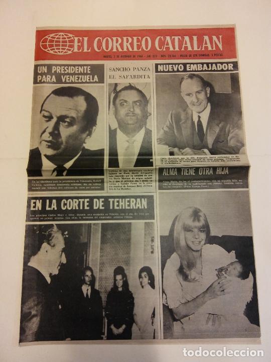 Coleccionismo de revistas y peri&oacute;dicos: EL CORREO CATALAN. DICIEMBRE 1968. 2 P&Aacute;GINAS. UN PRESIDENTE PARA VENEZUELA. SANCHO PANZA EL SAFARDIT