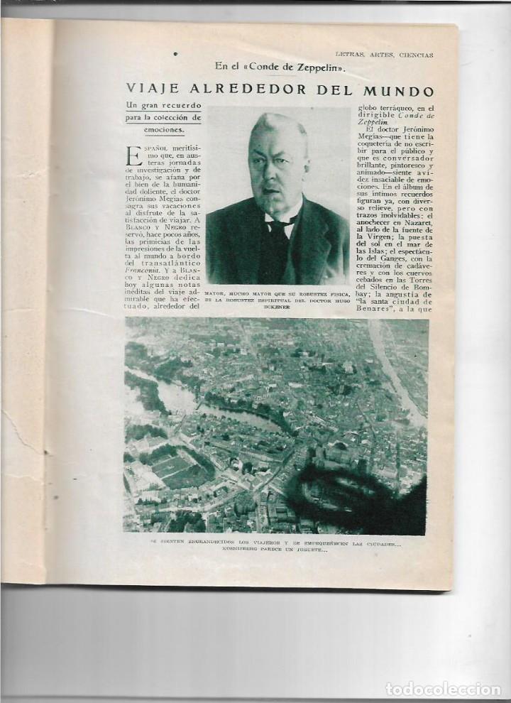 Coleccionismo de Revistas y Peri&oacute;dicos: &Ntilde;O 1929 CONDE ZEPPELIN DIRIGIBLE NY FABRICACION CIGARRILLOS DE HEBRA TABACO TENERIFE BADALONA BORRAS