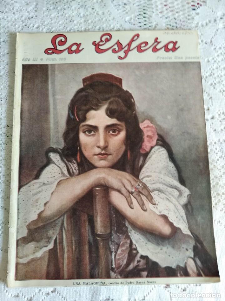 Coleccionismo de Revistas y Peri&oacute;dicos: LA ESFERA. N&ordm; 105. A&Ntilde;O 1916. LAS JOYAS DEL MUSEO DEL PRADO. MARTE CONTEMPOR&Aacute;NEO. ESCULTURAS E.. LEER