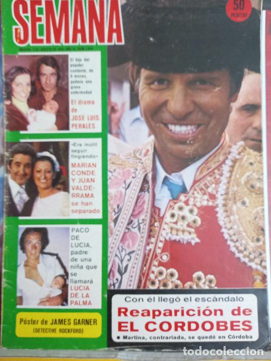Coleccionismo de revistas y peri&oacute;dicos: recorte pokrtada manuel benitez el cordobes marian conde paco de lucia juana valderrama perales jose