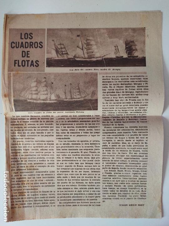 Collection Magazines and Newspapers: LOTE DIARIO DE BARCELONA 9 16 NOVIEMBRE 1955 LOS CUADROS DE FLOTAS EL LEGADO CAMB&Oacute; A BARCELONA