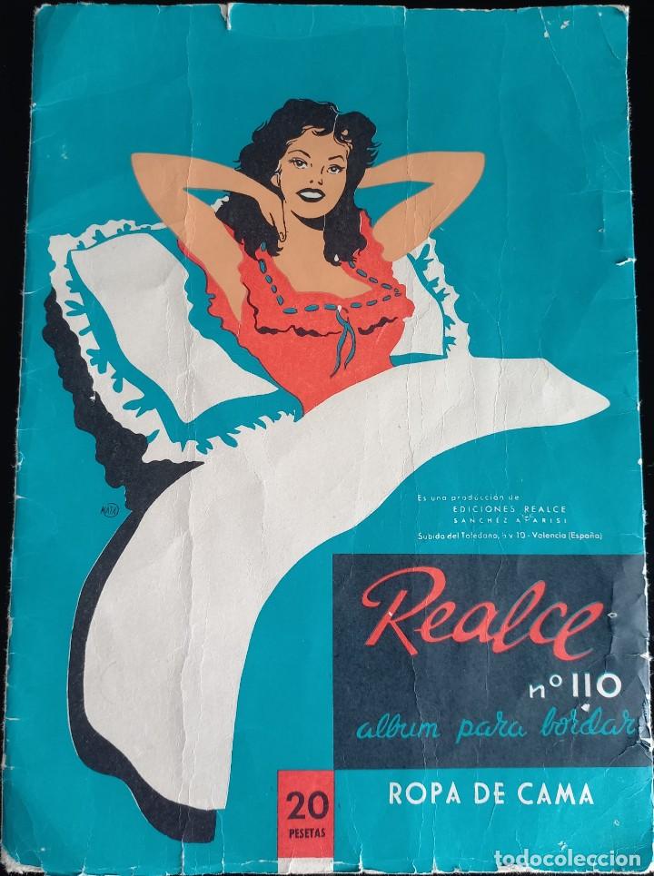 Coleccionismo de Revistas y Peri&oacute;dicos: Realce N&ordm; 110 &Aacute;lbum para bordar Ropa de cama