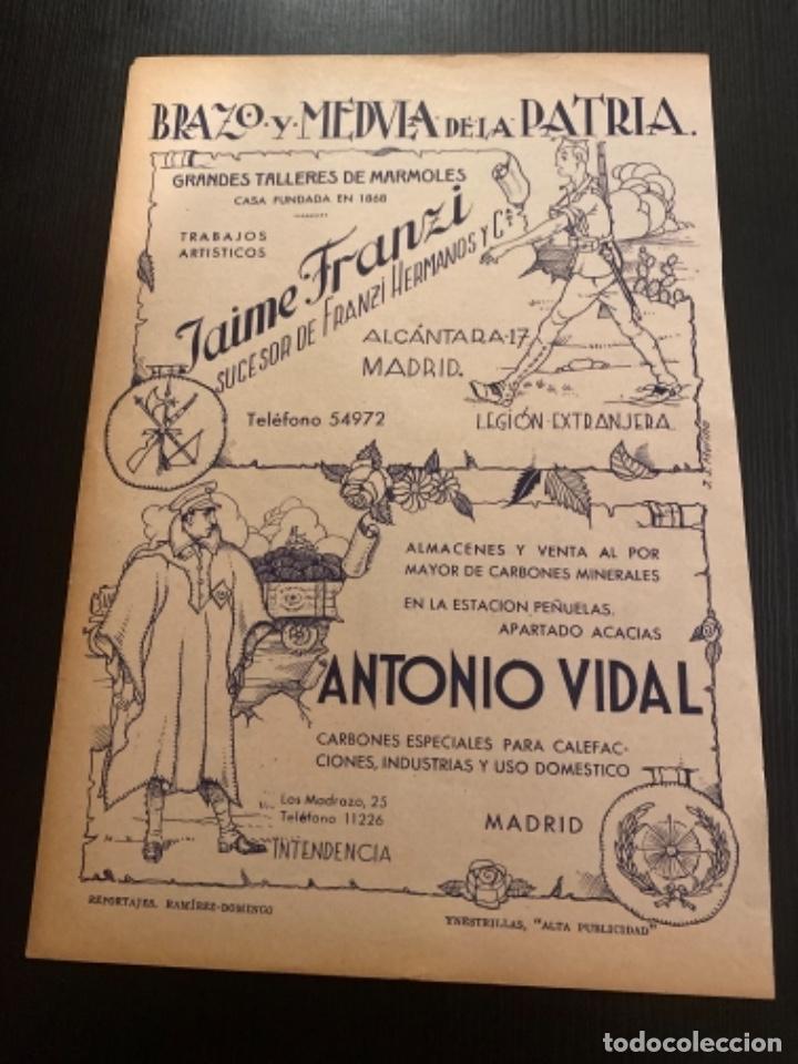 Coleccionismo de revistas y peri&oacute;dicos: Publicidad fascista Ynestrillas reportajes Ram&iacute;rez Domingo publicaci&oacute;n Jos&eacute; Mill&aacute;n Astray legion