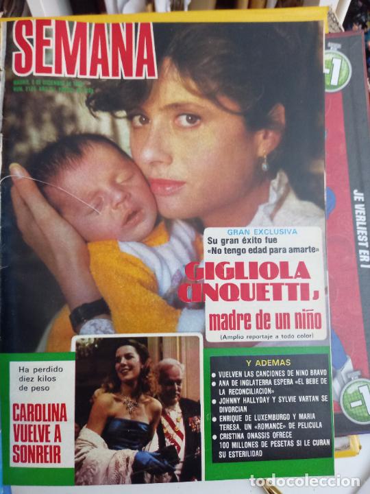 Coleccionismo de Revistas y Peri&oacute;dicos: RECORTE PORTADA DE GIGLIOLA CINQUETTI CAROLINA DE MONACO BELLISIMA