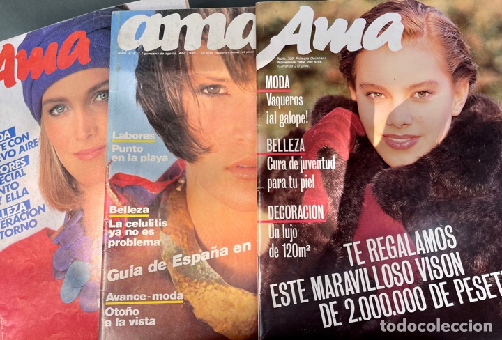 Coleccionismo de Revistas y Peri&oacute;dicos: AMA, TRES REVISTAS 1985(2), 1989
