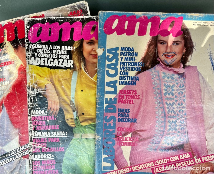 Coleccionismo de Revistas y Peri&oacute;dicos: AMA, LOTE DE 6 REVISTAS DE 1982(3), 1983(3)