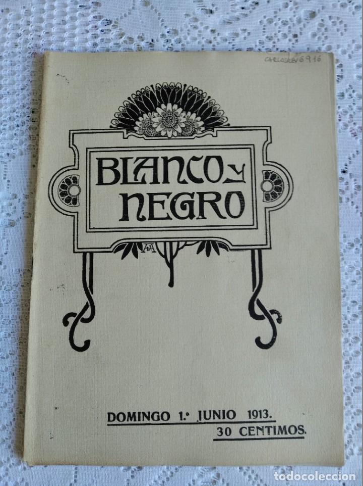 Collezionismo di Riviste e Giornali: BLANCO Y NEGRO. N&ordm; 1150. A&Ntilde;O 1913. LA FIESTA DEL CLAVEL EN VALENCIA. NOTAS GR&Aacute;FICAS DEL CRIMEN..LEER