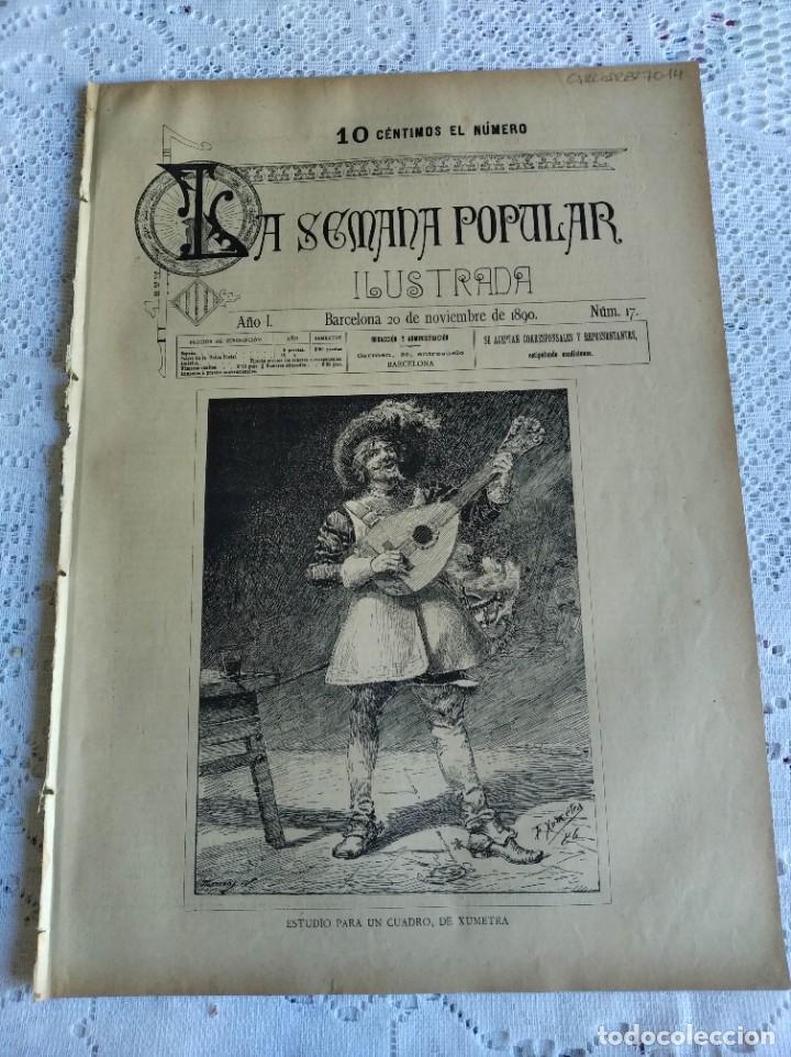 Coleccionismo de Revistas y Peri&oacute;dicos: REVISTA LA SEMANA POPULAR ILUSTRADA. N&ordm; 17. A&Ntilde;O 1890. CUADROS DEL ORIENTE ASI&Aacute;TICO. LA MAQUINA..LEER