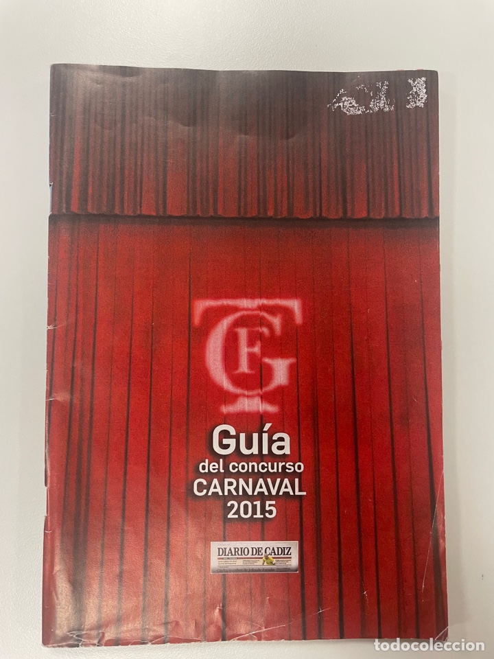 Coleccionismo de Revistas y Peri&oacute;dicos: Carnaval 2015 C&aacute;diz revista gu&iacute;a del concurso del diario de C&aacute;diz