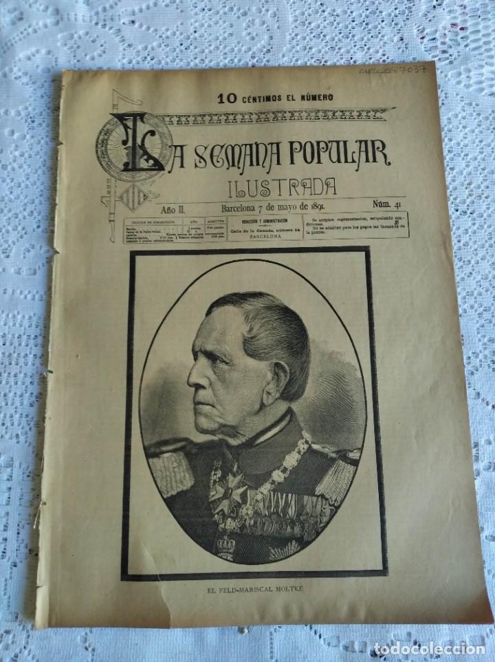 Coleccionismo de Revistas y Peri&oacute;dicos: REVISTA LA SEMANA POPULAR ILUSTRADA. N&ordm; 41. A&Ntilde;O 1891. CALZ&Oacute;N DE YESCA. LOS ASESINATOS DE NUEV.. LEER