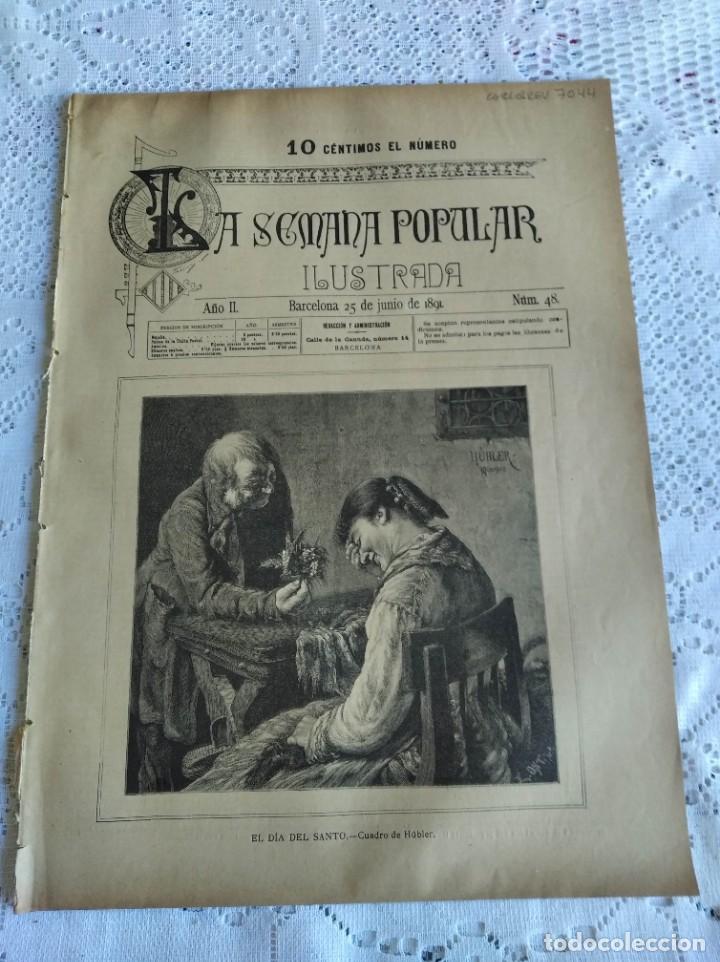 Coleccionismo de Revistas y Peri&oacute;dicos: REVISTA LA SEMANA POPULAR ILUSTRADA. N&ordm; 48. A&Ntilde;O 1891. N&Aacute;POLES. HACE 50 A&Ntilde;OS. AN&Eacute;CDOTAS DE LA... LEER