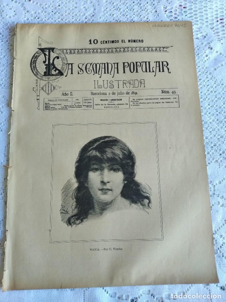 Coleccionismo de Revistas y Peri&oacute;dicos: REVISTA LA SEMANA POPULAR ILUSTRADA. N&ordm; 49. A&Ntilde;O 1891. SALAMANCA. LA PEREGRINACI&Oacute;N A AL MECA.... LEER