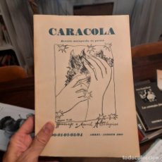 Coleccionismo de Revistas y Periódicos: REVISTA CARACOLA DEDICADA A MANUEL ALTOLAGUIRRE. Lote 359242335