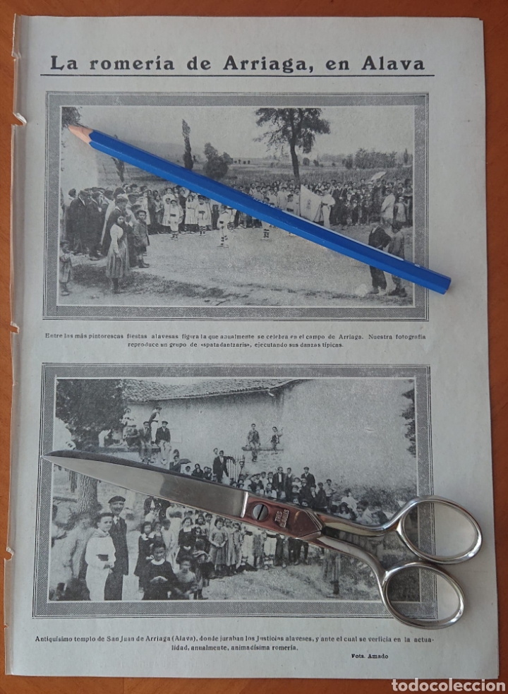 Colecionismo de Revistas e Jornais: &Aacute;lava romer&iacute;a Arriaga 1913 noticias de Ir&uacute;n Guip&uacute;zcoa &Aacute;lava recorte