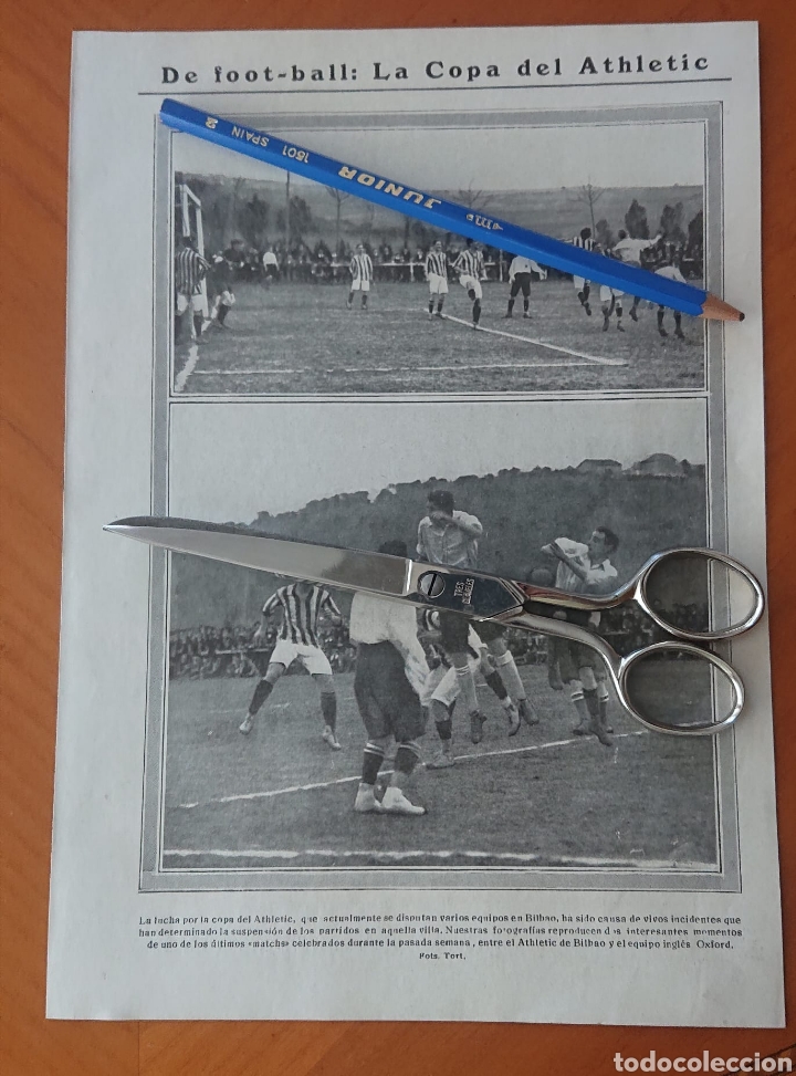 Collection Magazines and Newspapers: Athletic Bilbao 1913 vs Oxford Vizcaya Barandiaran gran documento Vizcaya