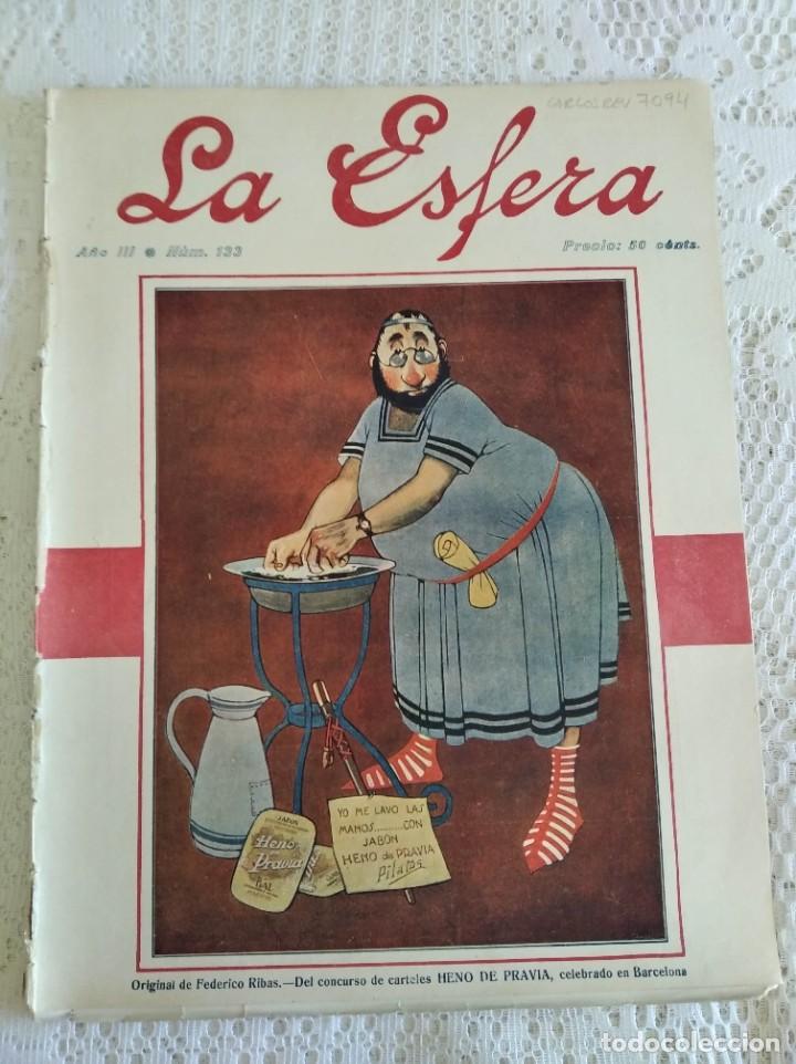 Coleccionismo de Revistas y Peri&oacute;dicos: LA ESFERA. N&ordm; 133. A&Ntilde;O 1916. LAS FIESTAS DE SAN FERM&Iacute;N. LA OBRA DEL REY QUE AM&Oacute; A LOLA MONTES.. LEER