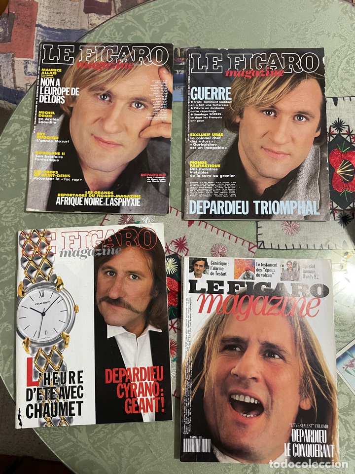 Coleccionismo de revistas y peri&oacute;dicos: Le Figaro:8 nums. especial GERARD DEPARDIEU (texto en franc&eacute;s)
