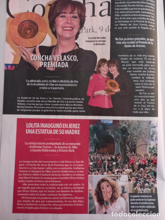 Coleccionismo de revistas y peri&oacute;dicos: concha velasco lolitaflores en la inaguracion en jerez del monumento a lola flores