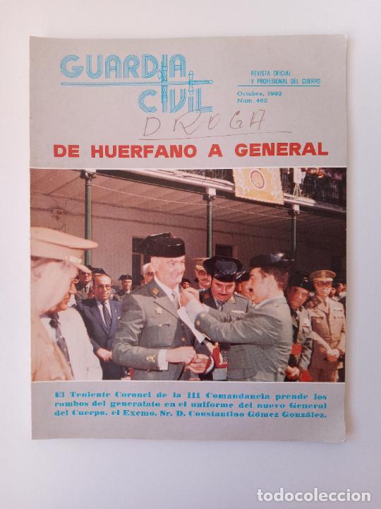 Collezionismo di Riviste e Giornali: REVISTA OFICIAL Y PROFESIONAL DEL CUERPO. GUARD&Iacute;A CIVIL. OCTUBRE 1982 N&ordm; 462. DE HU&Eacute;RFANO A GENERAL