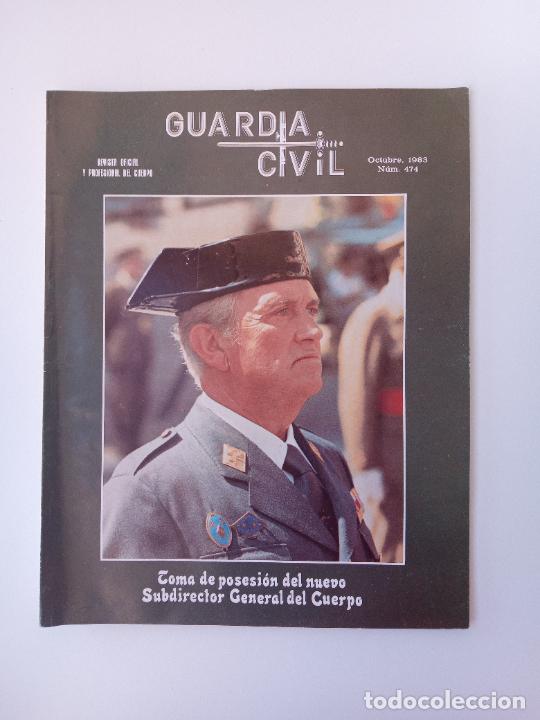 Collezionismo di Riviste e Giornali: REVISTA OFICIAL Y PROFESIONAL DEL CUERPO. GUARD&Iacute;A CIVIL. OCTUBRE 1983 N&ordm; 474. TOMA DE POSESI&Oacute;N