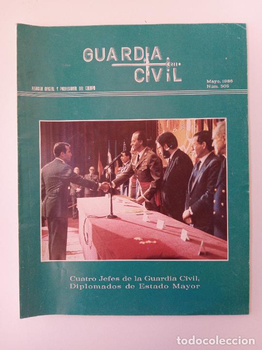 Coleccionismo de Revistas y Peri&oacute;dicos: REVISTA OFICIAL Y PROFESIONAL DEL CUERPO GUARD&Iacute;A CIVIL. OCTUBRE 1986 N&ordm; 505. DIPLOMADOS ESTADO MAYOR