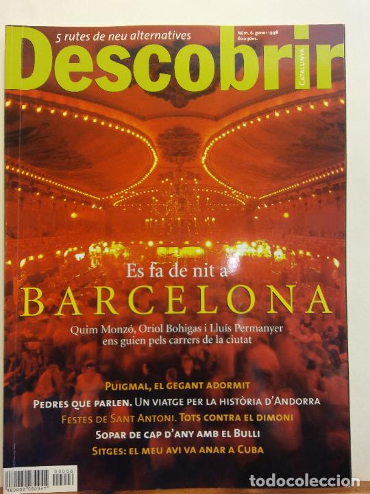 Coleccionismo de revistas y peri&oacute;dicos: REVISTA DESCOBRIR CATALUNYA. NUM. 6. GENER 1998. ES FA DE NIT A BARCELONA