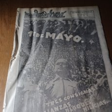 Coleccionismo de Revistas y Periódicos: MUNDO OBRERO NUMERO ESPECIAL 1 ° DE MAYO DE 1936 .