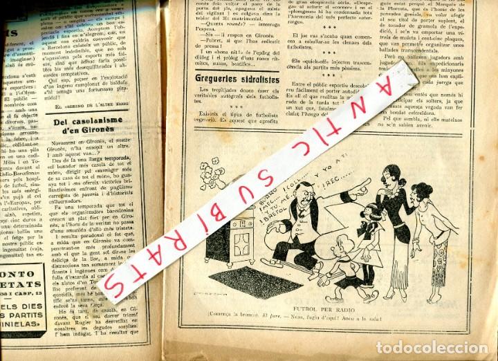 Collection Magazines and Newspapers: REVISTA A&Ntilde;O 1932 JOSEP GIRONES VI&Ntilde;ETA DE RETRANSMISION DE FUTBOL EN LA RADIO JOSEP MICO TEJEIRO