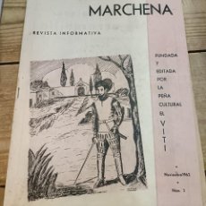 Coleccionismo de Revistas y Periódicos: REVISTA INFORMATIVA DE MARCHENA, NOVIEMBRE 1962, NUM.2 14 PAGINAS, RARA. Lote 359868555