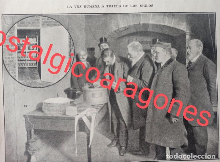 Collezionismo di Riviste e Giornali: Op&eacute;ra Paris entierro discos gram&oacute;fono en subterr&aacute;neo foto revista principio siglo XX 190Z