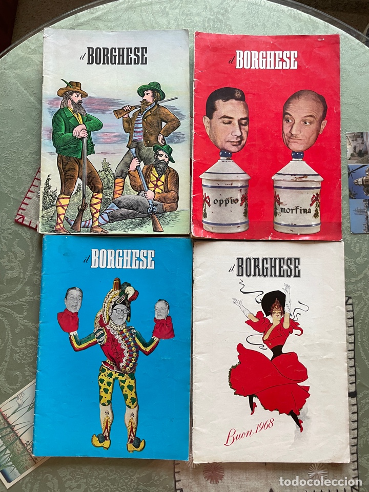 Coleccionismo de revistas y peri&oacute;dicos: &ldquo;IL BORGHESE&rdquo; (15 n&uacute;meros de la revista en italiano)