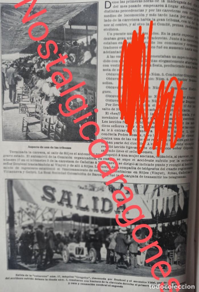 Coleccionismo de Revistas y Peri&oacute;dicos: Sitges carrera internacional autom&oacute;vil Foto revista principio siglo XX 190Z