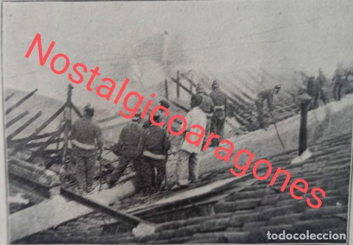 Collezionismo di Riviste e Giornali: Madrid incendio f&aacute;brica papel C/Canarias 7 viuda Zaumais Foto revista principio siglo XX 190Z