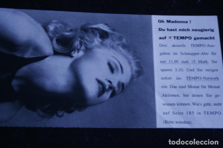 Coleccionismo de Revistas y Peri&oacute;dicos: PUBLICIDAD REVISTA TEMPO ALEMANA MADONNA 10X15 CMA. PAPEL FUERTE