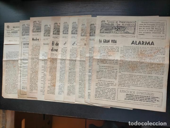 Sammeln von Zeitschriften und Zeitungen: Antiguos 10 hojas parroquiales Bolet&iacute;n Ligas de Perseverancia de Manresa a&ntilde;o 1950