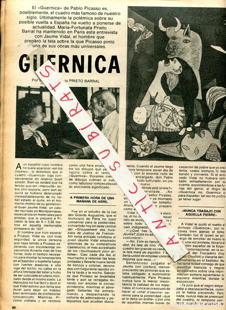 Collection Magazines and Newspapers: REVISTA A&Ntilde;O 1977 CHORIZO SANCHEZ ROMERO CARVAJAL DE JABUGO GUERNICA DE PICASSO PODRIA VOLVER ESPA&Ntilde;A