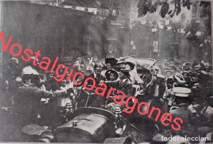 Coleccionismo de Revistas y Peri&oacute;dicos: Barcelona bendici&oacute;n autom&oacute;vil S Crist&oacute;bal calle Regomir Foto revista principio siglo XX 190Z