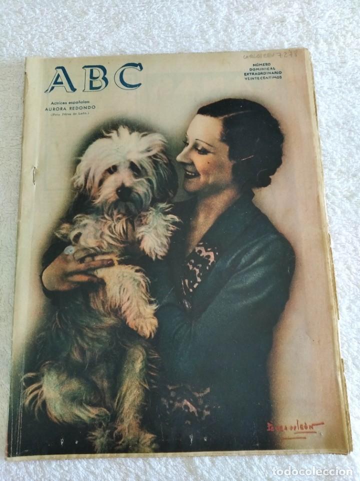 Coleccionismo de Revistas y Peri&oacute;dicos: PERI&Oacute;DICO ABC DOMINICAL. N&ordm; 9589. A&Ntilde;O 1934. EXPOSICIONES ART&Iacute;STICAS DE TEMPORADA. LA REINA ME.. LEER