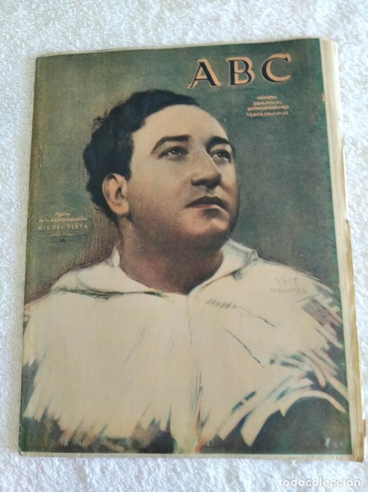 Coleccionismo de Revistas y Peri&oacute;dicos: PERI&Oacute;DICO ABC DOMINICAL. N&ordm; 9445. A&Ntilde;O 1933. LA ESCULTURA ESPA&Ntilde;OLA TIENE UN MUSEO. ANIVERSARIO.. LEER