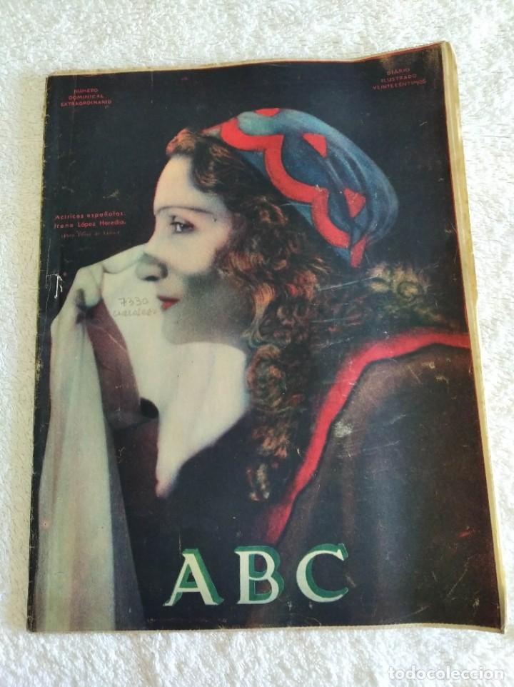 Coleccionismo de Revistas y Peri&oacute;dicos: PERI&Oacute;DICO ABC DOMINICAL. N&ordm; 9115. A&Ntilde;O 1932. LOS BUZOS DEL MEDITERR&Aacute;NEO. LA ESPA&Ntilde;OLADA Y LA PE.. LEER