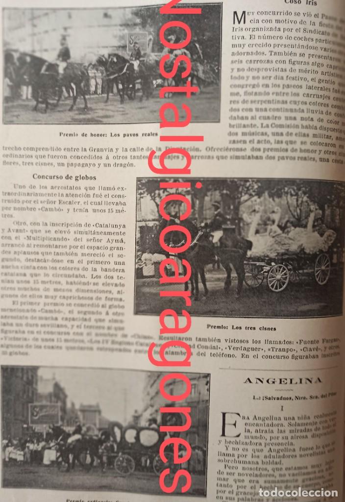 Coleccionismo de revistas y peri&oacute;dicos: Barcelona fiestas La Merced premio carruajes Foto revista principio siglo XX 190Z